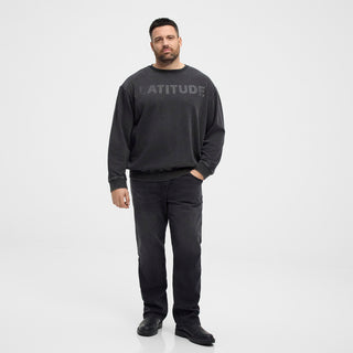 North Latitude / North Latitude Denim North latitude Denim Printed crew neck sweat Sweatshirt 0099 Black
