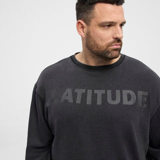 North Latitude / North Latitude Denim North latitude Denim Printed crew neck sweat Sweatshirt 0099 Black