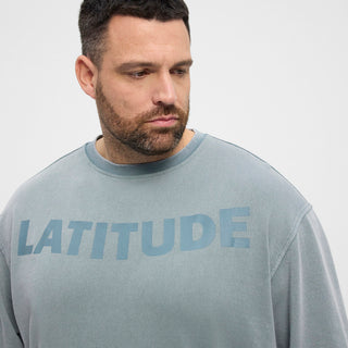 North Latitude / North Latitude Denim North latitude Denim Printed crew neck sweat Sweatshirt 2657 Pale Mint