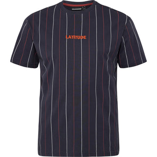 North Latitude / North Latitude Denim North latitude Denim Striped tee T-shirt 0581 Night Sky