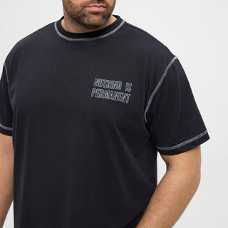 North Latitude / North Latitude Denim North latitude Denim Tee w/contrast Stitches T-shirt 0099 Black