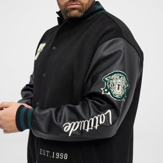 North Latitude / North Latitude Denim North latitude Denim Varsity wool jacket Jacket 0099 Black