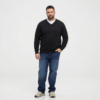 North Latitude / North Latitude Denim North latitude V-neck knit Knit 0099 Black