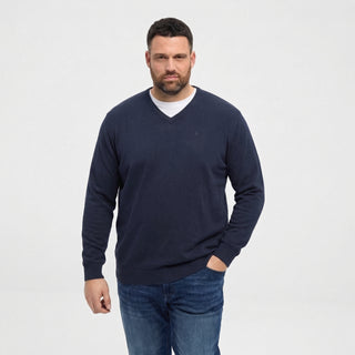 North Latitude / North Latitude Denim North latitude V-neck knit Knit 0581 Night Sky