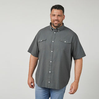 North Latitude / North Latitude Denim Overshirt Short Sleeved Shirt SS 2640 Dark Dust Green