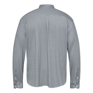North Latitude / North Latitude Denim PIQUE SHIRT MELANGE S1 LS Shirt LS 0680 Dark Green
