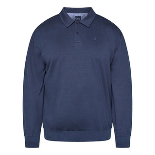 North Latitude / North Latitude Denim POLO COLLAR SWEAT BRUSHED Sweatshirt 0580 Navy Blue