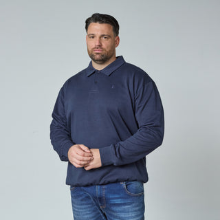 North Latitude / North Latitude Denim POLO COLLAR SWEAT BRUSHED Sweatshirt 0580 Navy Blue