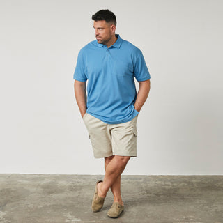 North Latitude / North Latitude Denim Pique polo Polo SS 0540 Mid Blue