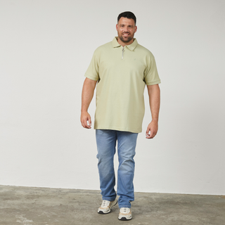 North Latitude / North Latitude Denim Polo w/zip Polo SS 2660 Light Dust Green