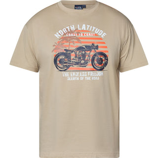 North Latitude / North Latitude Denim Printed t-shirt T-shirt 0730 SAND