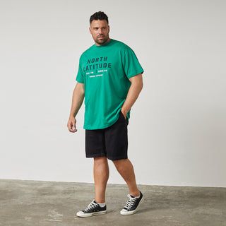 North Latitude / North Latitude Denim Printed t-shirt T-shirt 0600 Green