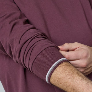 North Latitude / North Latitude Denim SUPERFLEX POLO T-SHIRT LS Polo LS 0370 Aubergine
