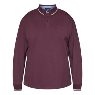 North Latitude / North Latitude Denim SUPERFLEX POLO T-SHIRT LS Polo LS 0370 Aubergine