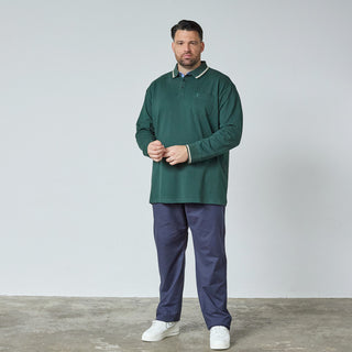 North Latitude / North Latitude Denim SUPERFLEX POLO T-SHIRT LS Polo LS 0680 Dark Green