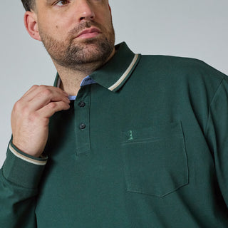 North Latitude / North Latitude Denim SUPERFLEX POLO T-SHIRT LS Polo LS 0680 Dark Green