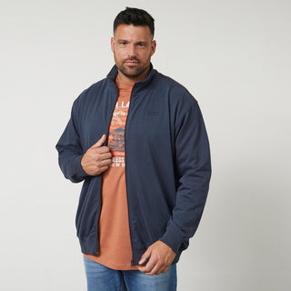 North Latitude / North Latitude Denim Sweat Cardigan Peached Sweatshirt 0580 Navy Blue