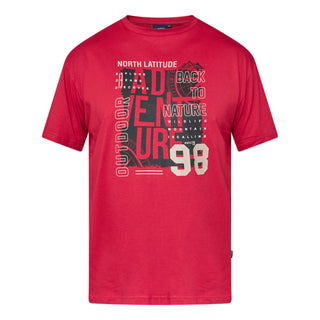 North Latitude / North Latitude Denim T-SHIRT T-shirt 0309 Paprika