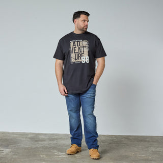North Latitude / North Latitude Denim T-SHIRT T-shirt 0099 Black