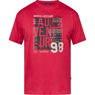 North Latitude / North Latitude Denim T-SHIRT T-shirt 0309 Paprika