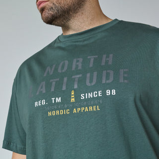 North Latitude / North Latitude Denim T-SHIRT T-shirt 0680 Dark Green