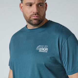 North Latitude / North Latitude Denim T-SHIRTS SS T-shirt 0575 Petrol Blue