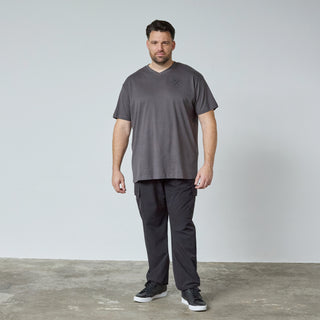 North Latitude / North Latitude Denim T-SHIRT V NECK T-shirt 0080 Dark Grey Charcole