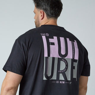 North Latitude / North Latitude Denim T-SHIRT WITH BACK PRINT T-shirt 0099 Black