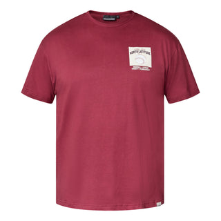 North Latitude / North Latitude Denim T-SHIRT WITH PRINT T-shirt 0481 Wine red
