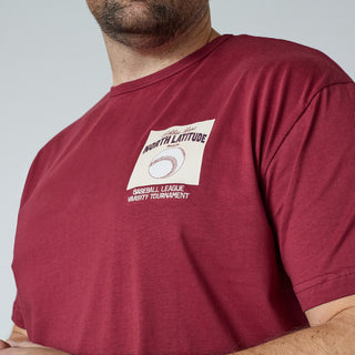 North Latitude / North Latitude Denim T-SHIRT WITH PRINT T-shirt 0481 Wine red
