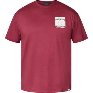 North Latitude / North Latitude Denim T-SHIRT WITH PRINT T-shirt 0481 Wine red