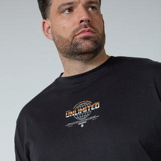 North Latitude / North Latitude Denim T-SHIRT WITH PRINT T-shirt 0099 Black