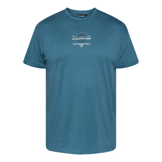 North Latitude / North Latitude Denim T-SHIRT WITH PRINT T-shirt 0575 Petrol Blue