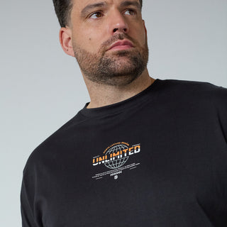 North Latitude / North Latitude Denim T-SHIRT WITH PRINT T-shirt 0099 Black