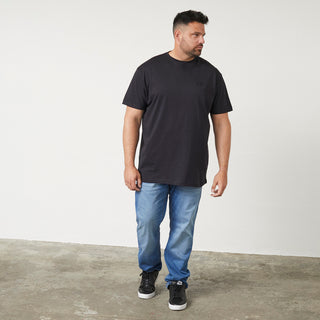 North Latitude / North Latitude Denim T-Shirt Back Print T-shirt 0099 Black