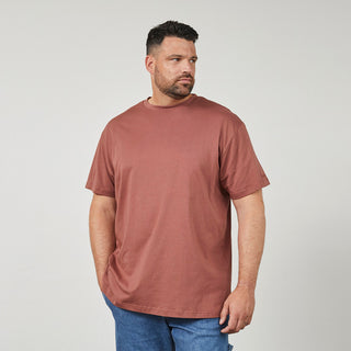 North Latitude / North Latitude Denim T-Shirt With Back Print T-shirt 0740 Cognac Brown