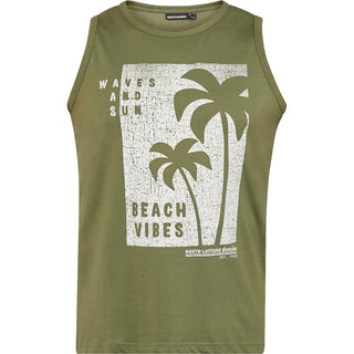 North Latitude / North Latitude Denim Tank Top Tank 0660 Olive Green