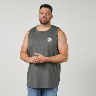 North Latitude / North Latitude Denim Tank Top Slub Tank 2640 Dark Dust Green