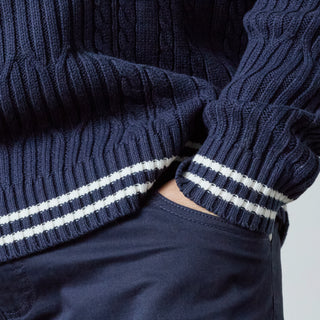 North Latitude / North Latitude Denim V-NECK KNIT Knit 0580 Navy Blue