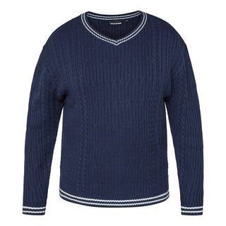 North Latitude / North Latitude Denim V-NECK KNIT Knit 0580 Navy Blue
