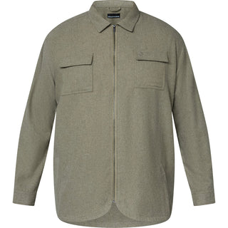 North Latitude / North Latitude Denim WOOL MIX ZIP OVERSHIRT Overshirt 0732 Dark Sand